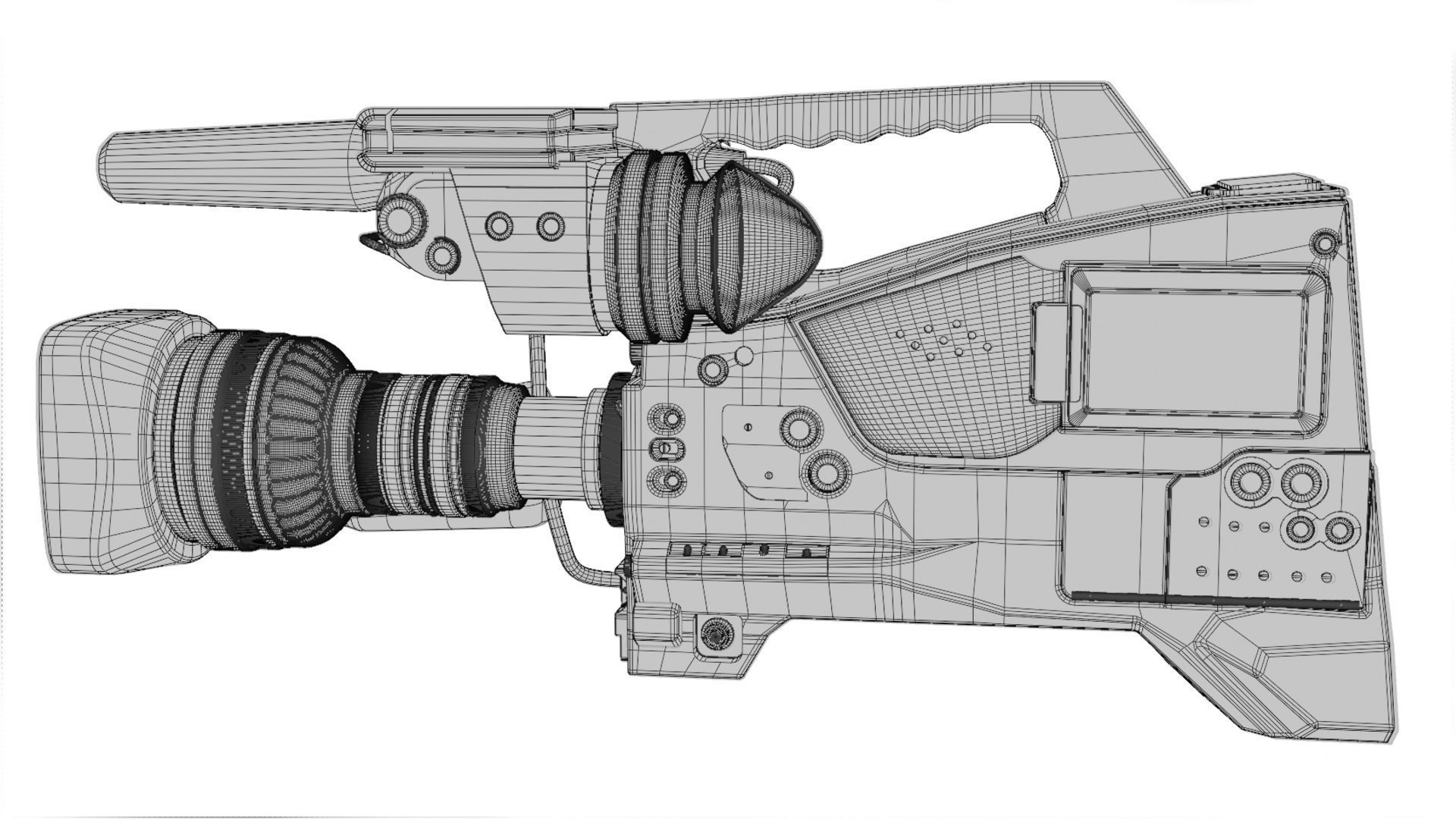 CAMERA PXW Z750 3D model_7
