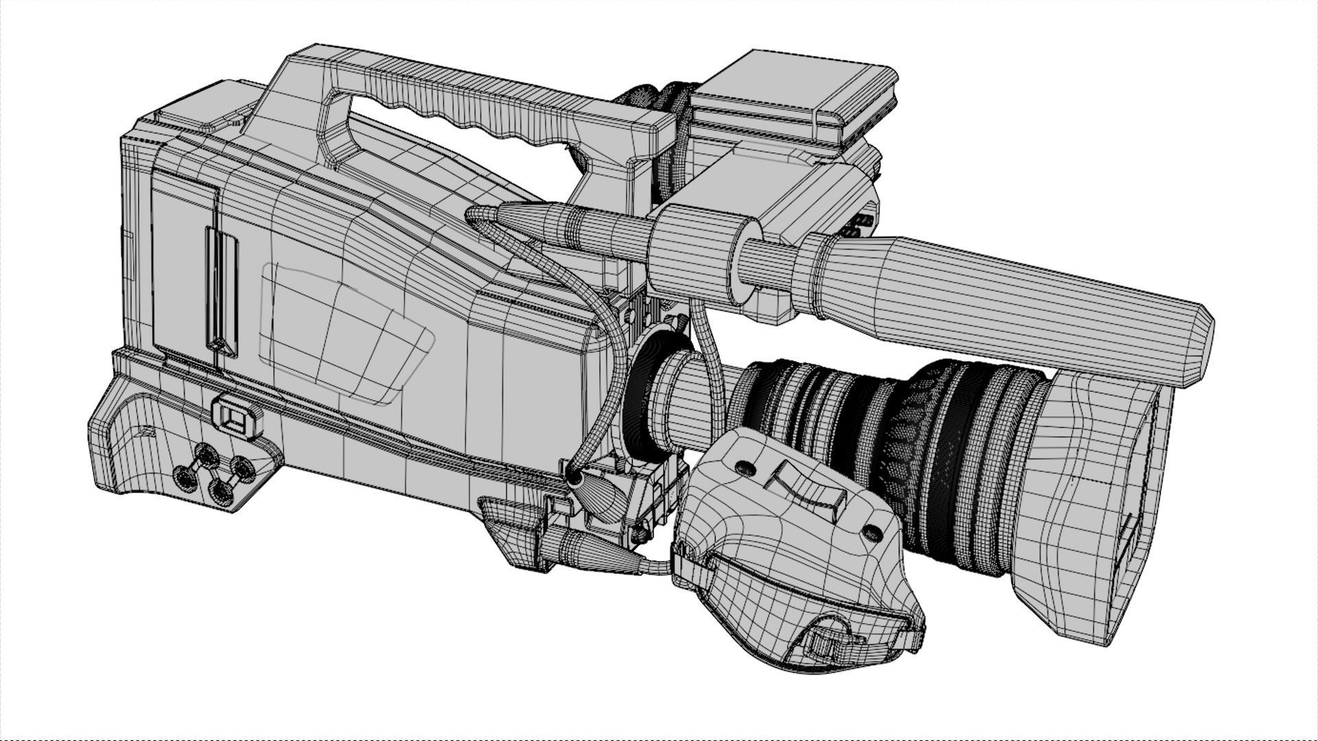 CAMERA PXW Z750 3D model_8
