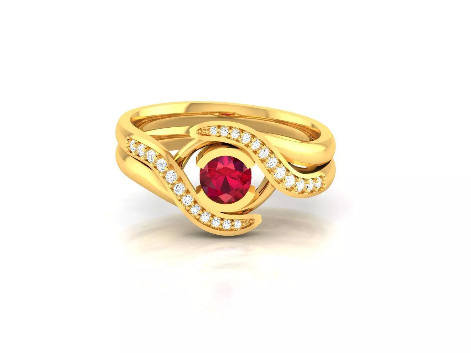 Solitaire Wedding Engagement Ring 3D print model