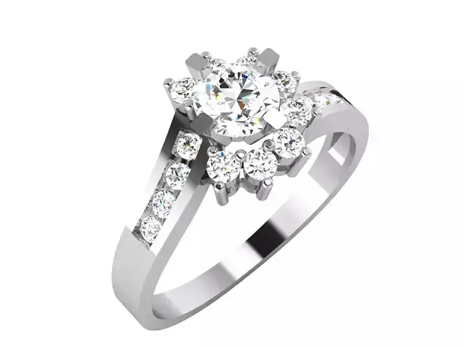 Solitaire Wedding Engagement Ring