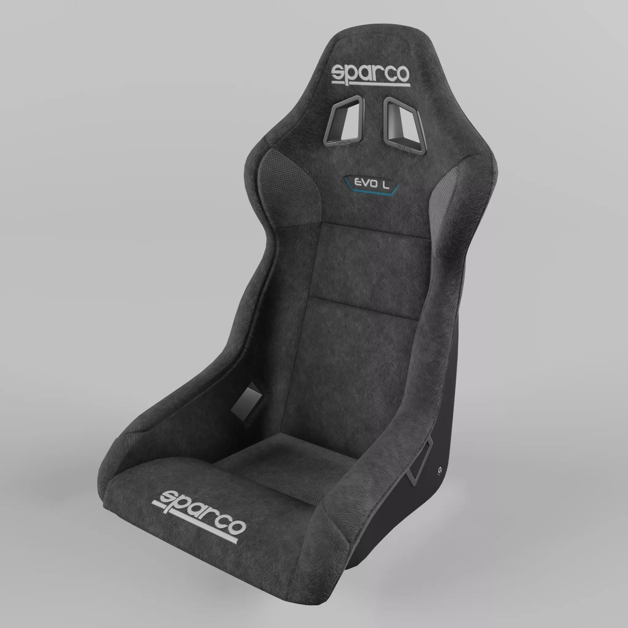 Racing Seat Sparco EVO L QRT Suede 3D model