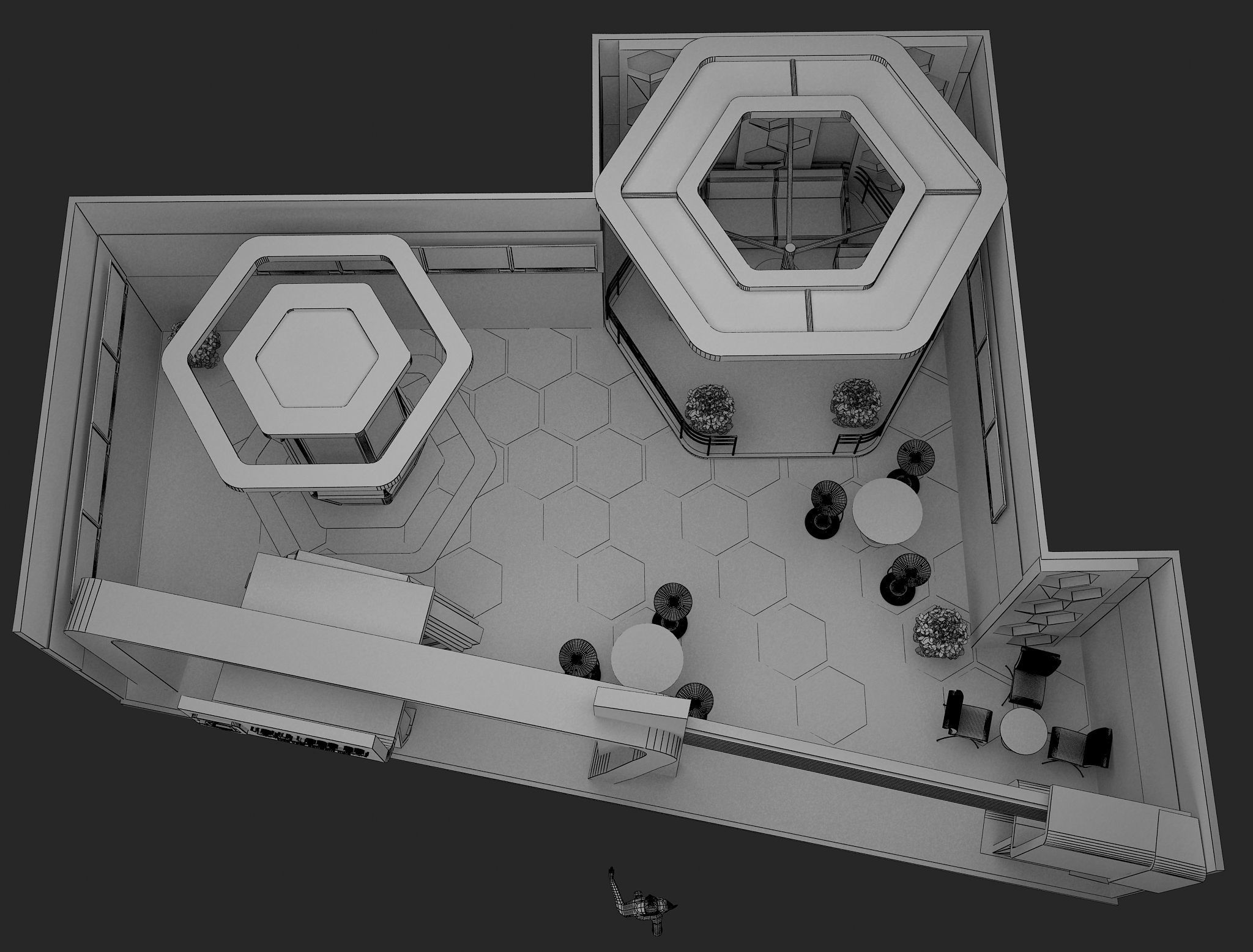 Booth Exhibition Stand a480a 3D model_7