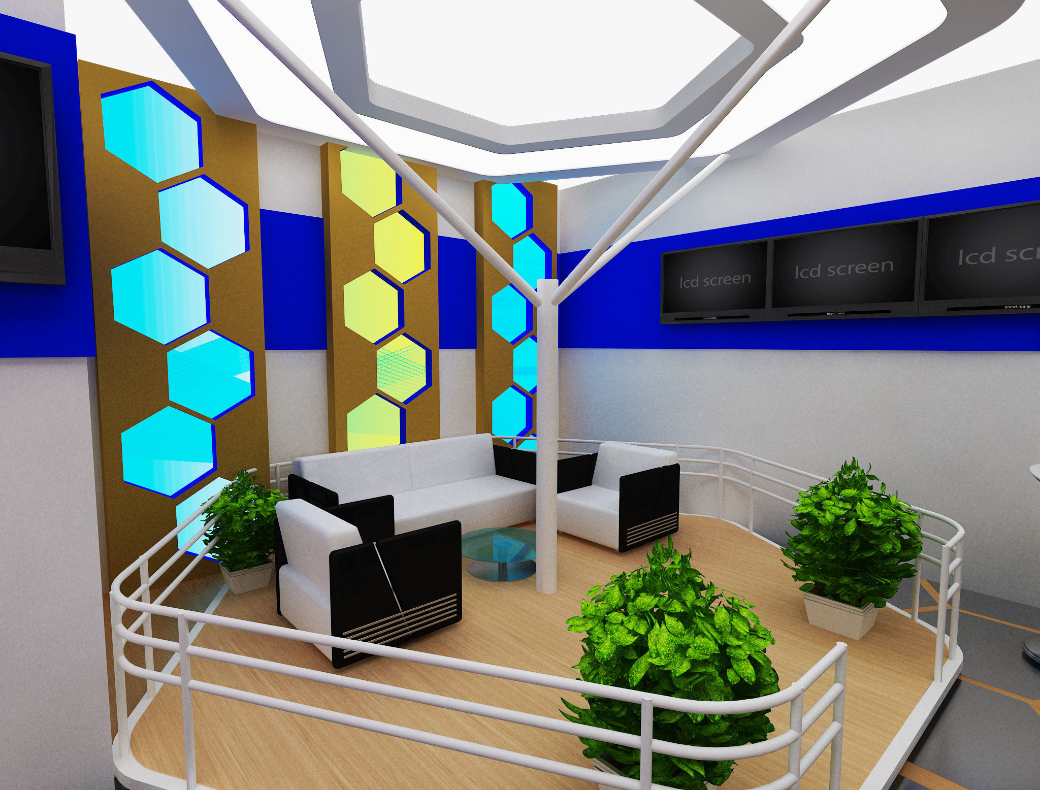 Booth Exhibition Stand a480a 3D model_10