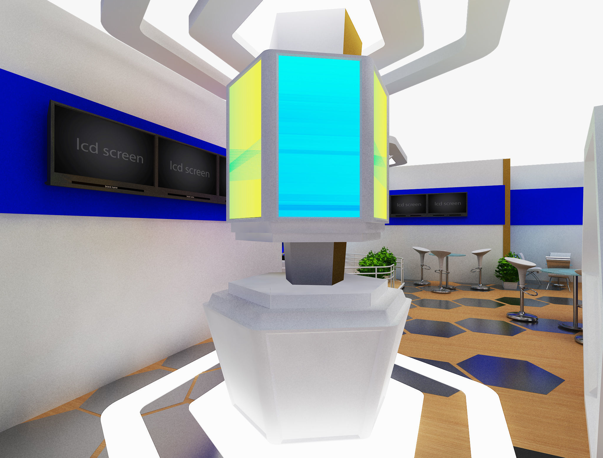Booth Exhibition Stand a480a 3D model_18
