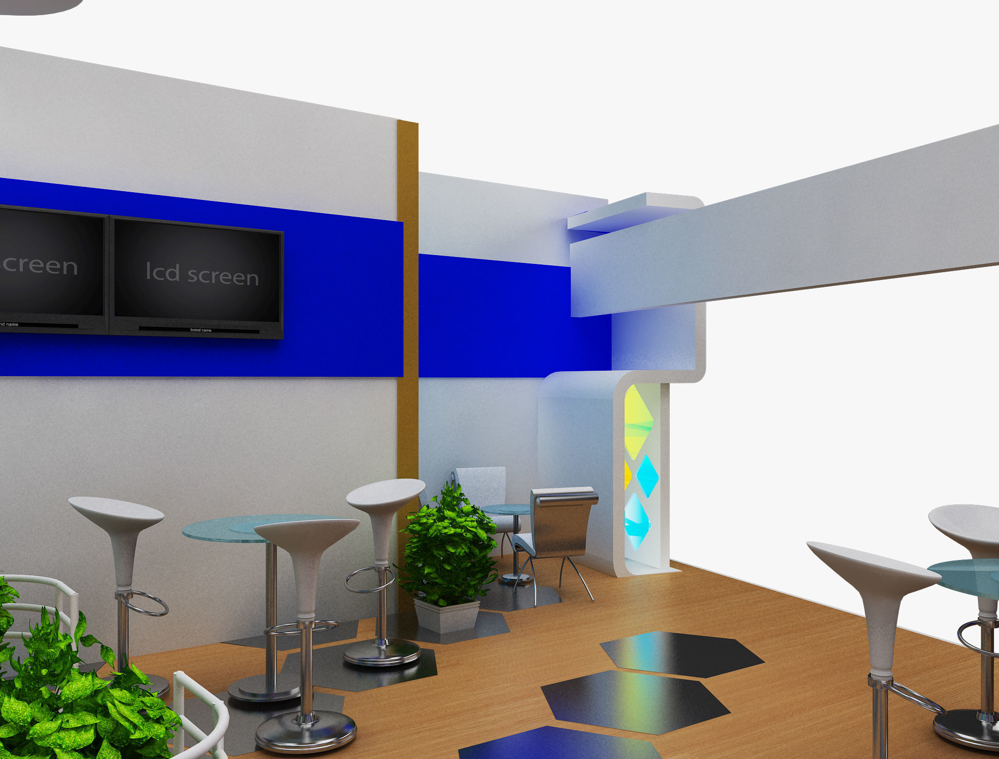 Booth Exhibition Stand a480a 3D model_14