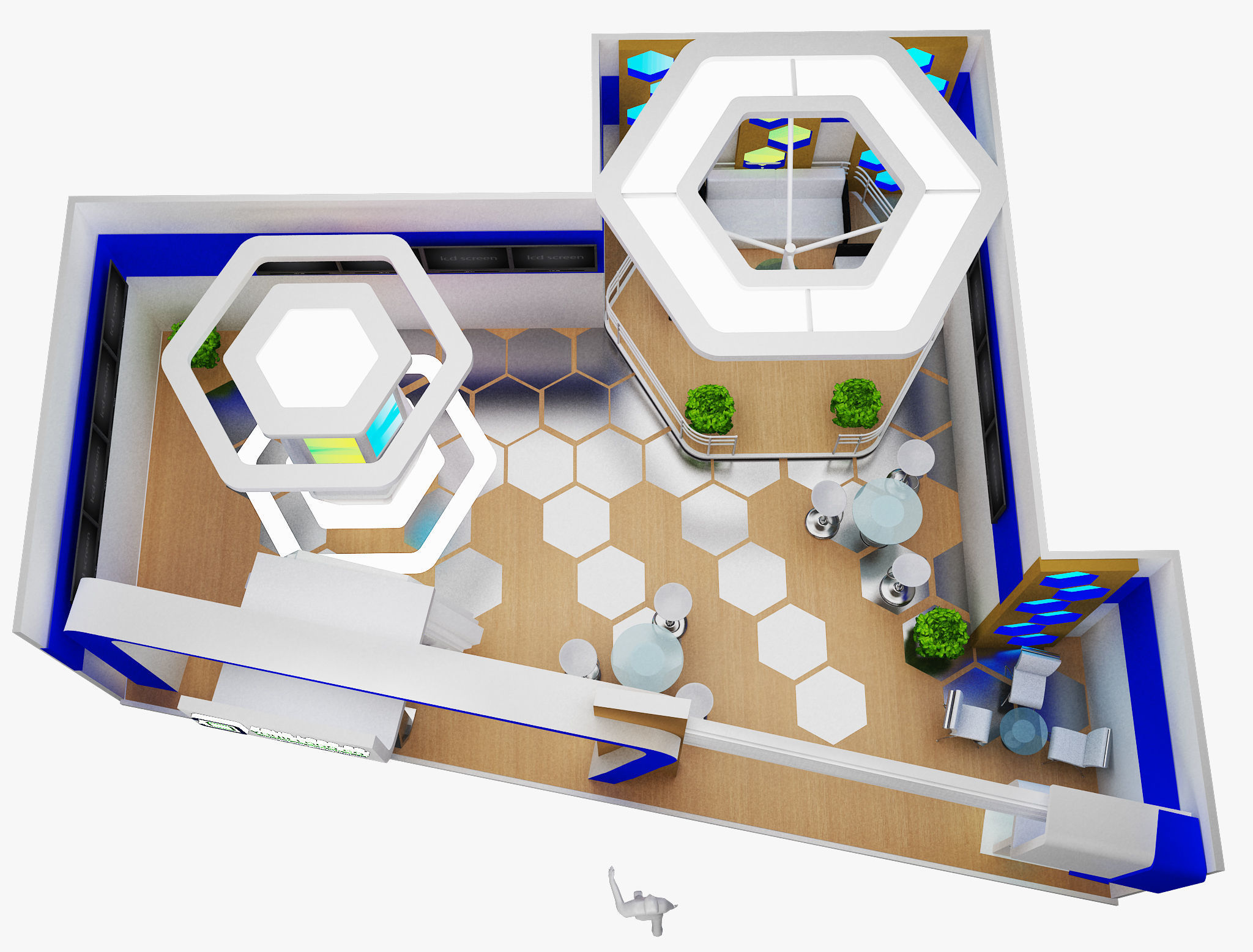 Booth Exhibition Stand a480a 3D model_6