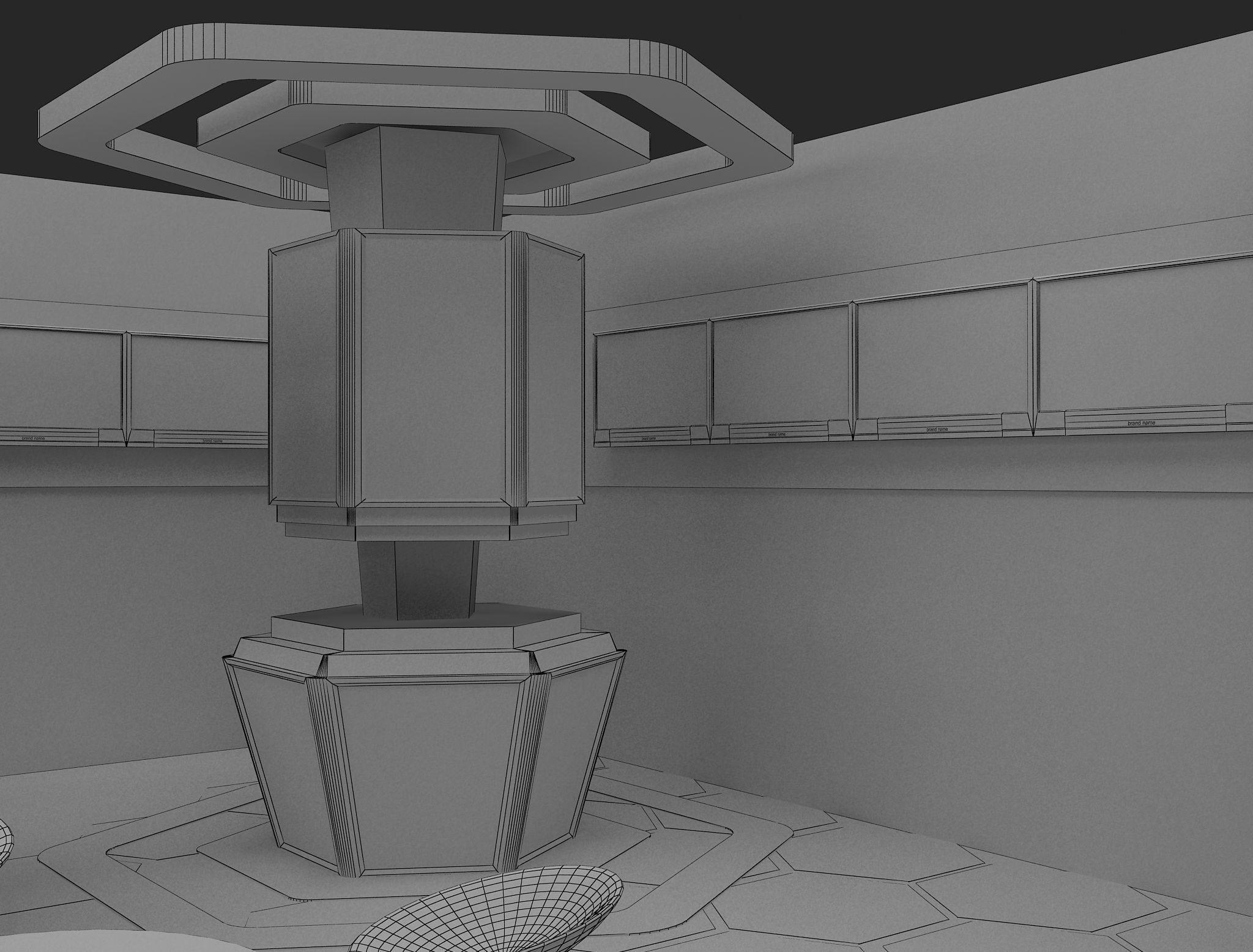 Booth Exhibition Stand a480a 3D model_29