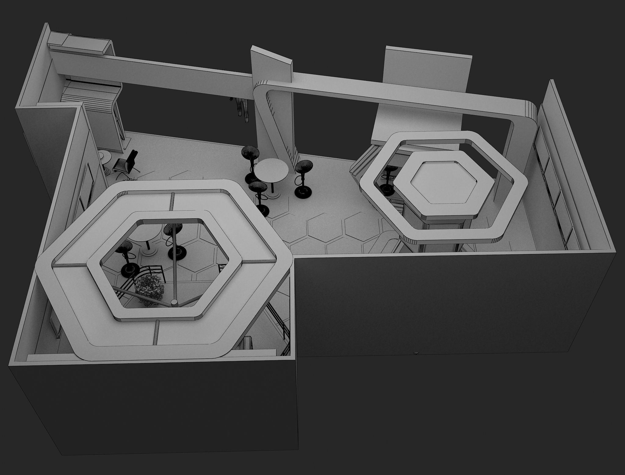  Booth Exhibition Stand a480b 3D model_7