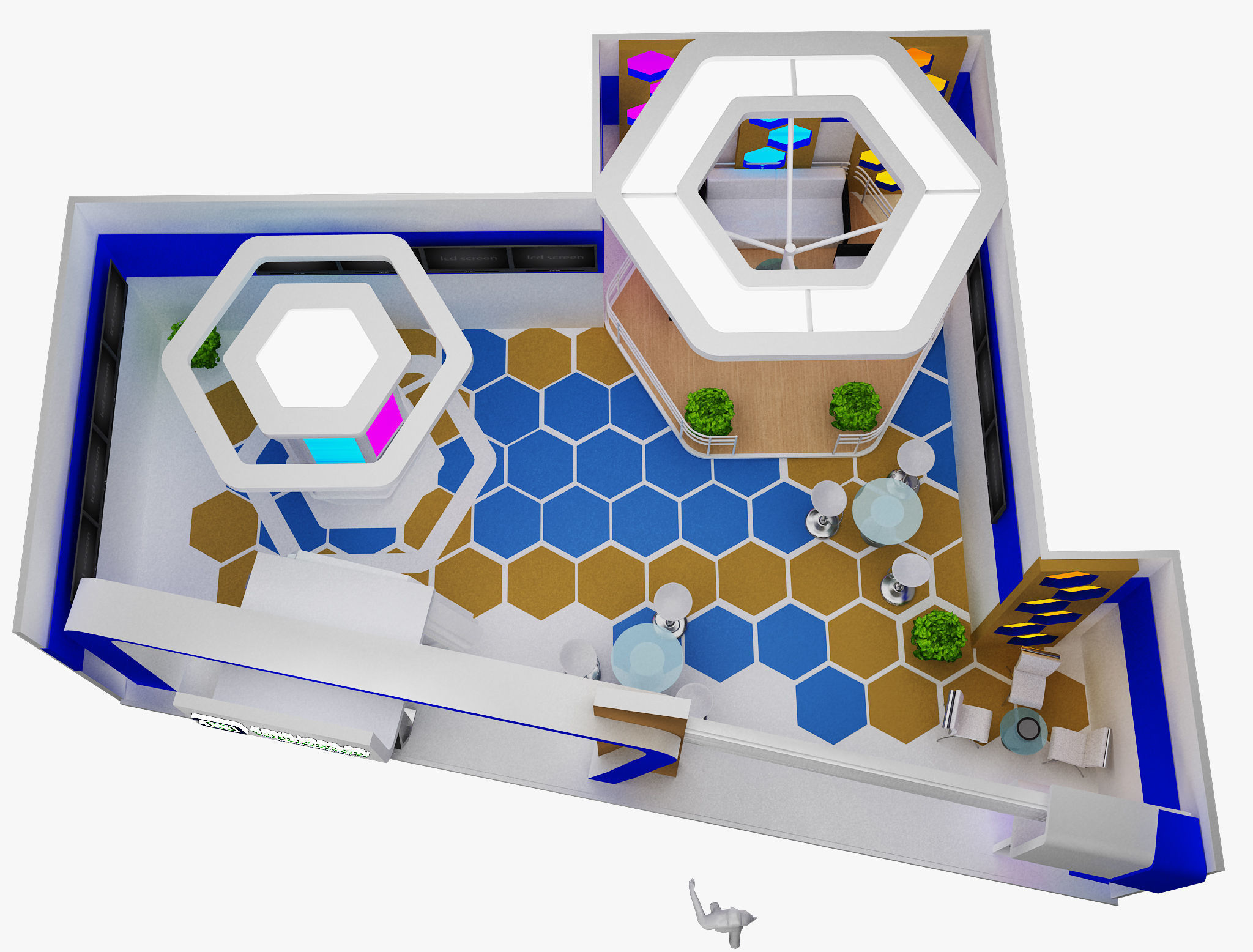  Booth Exhibition Stand a480b 3D model_4