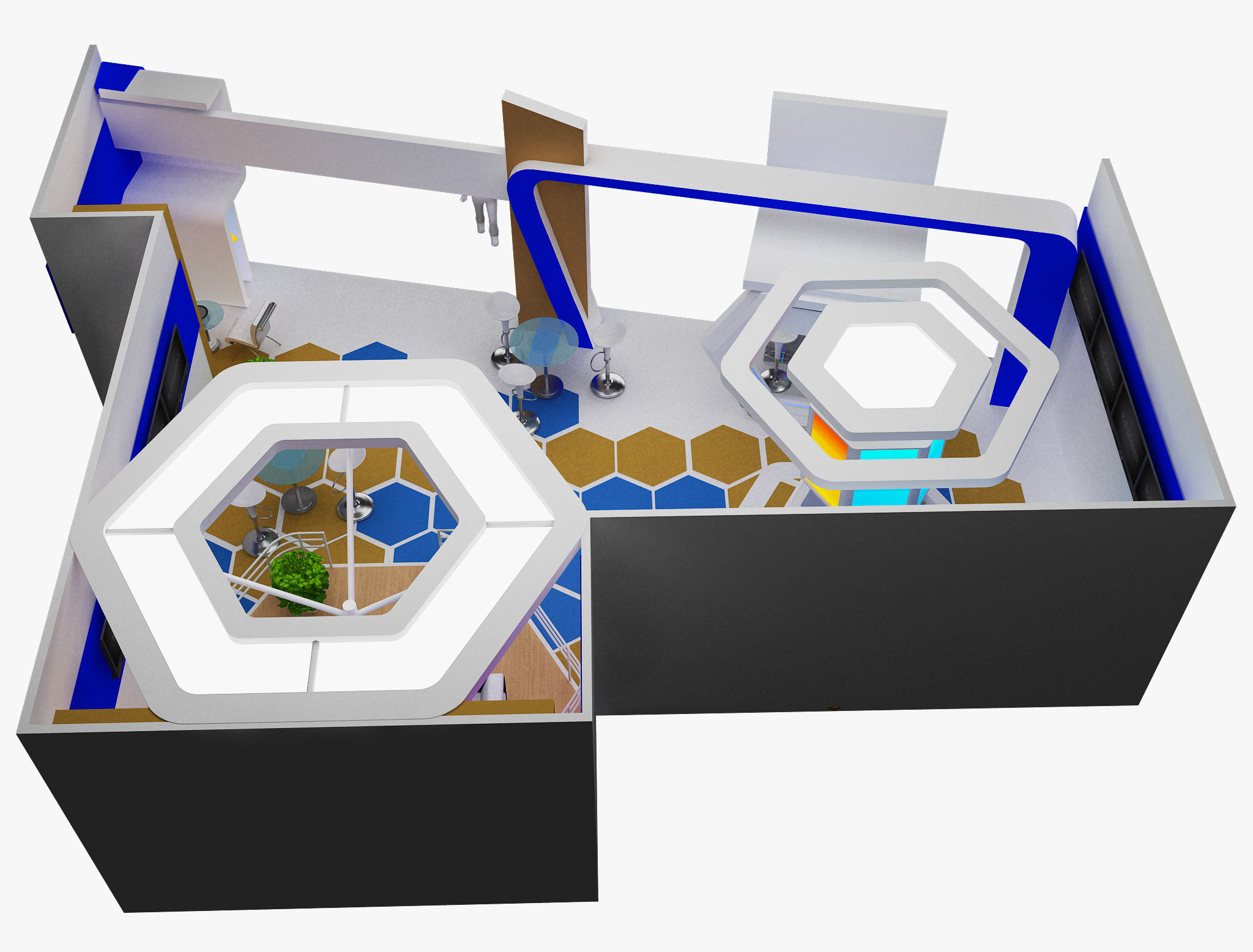 Booth Exhibition Stand a480b 3D model_6