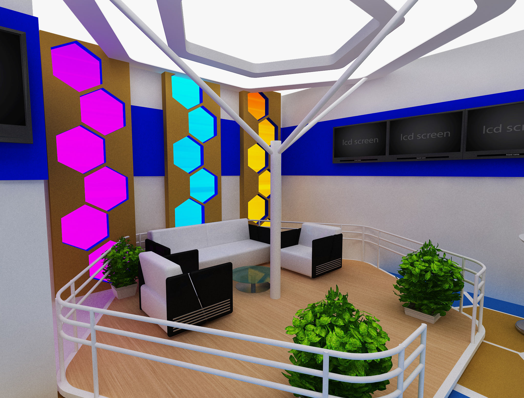  Booth Exhibition Stand a480b 3D model_8