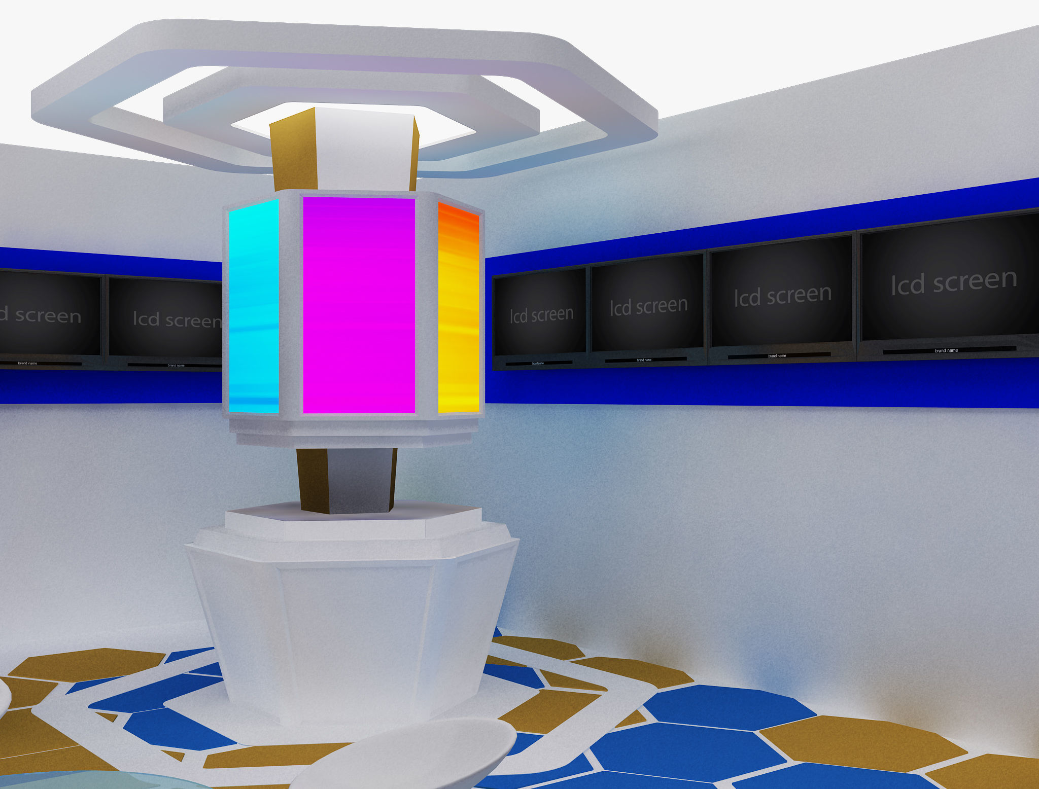  Booth Exhibition Stand a480b 3D model_26