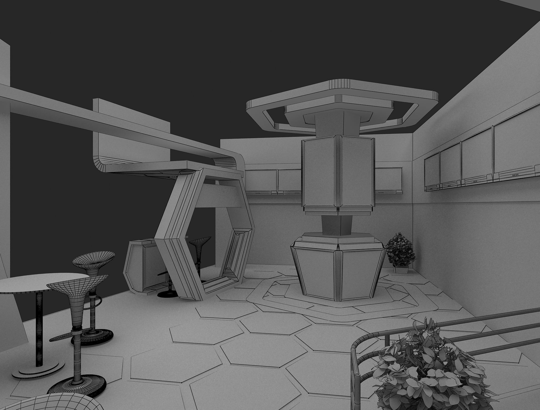  Booth Exhibition Stand a480b 3D model_15