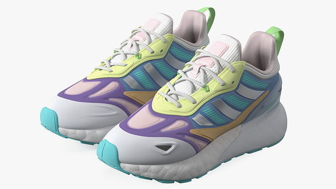 Colored Sneakers 3D model
