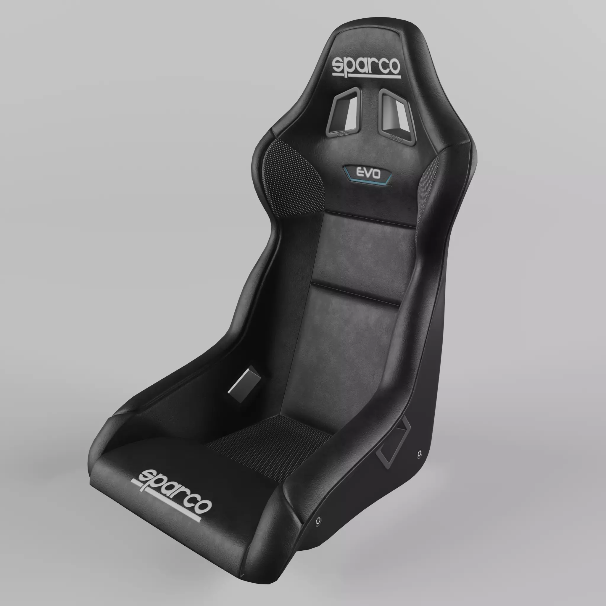 Racing Seat Sparco EVO QRT leather 3D model