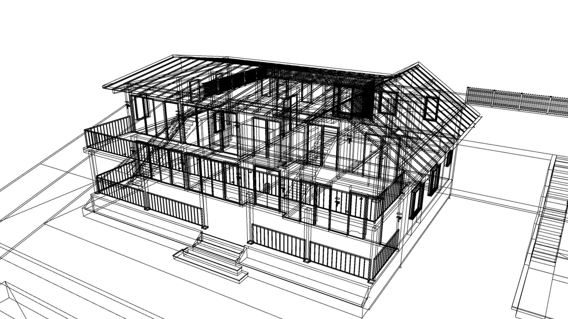 Modern House 001 3D model_26