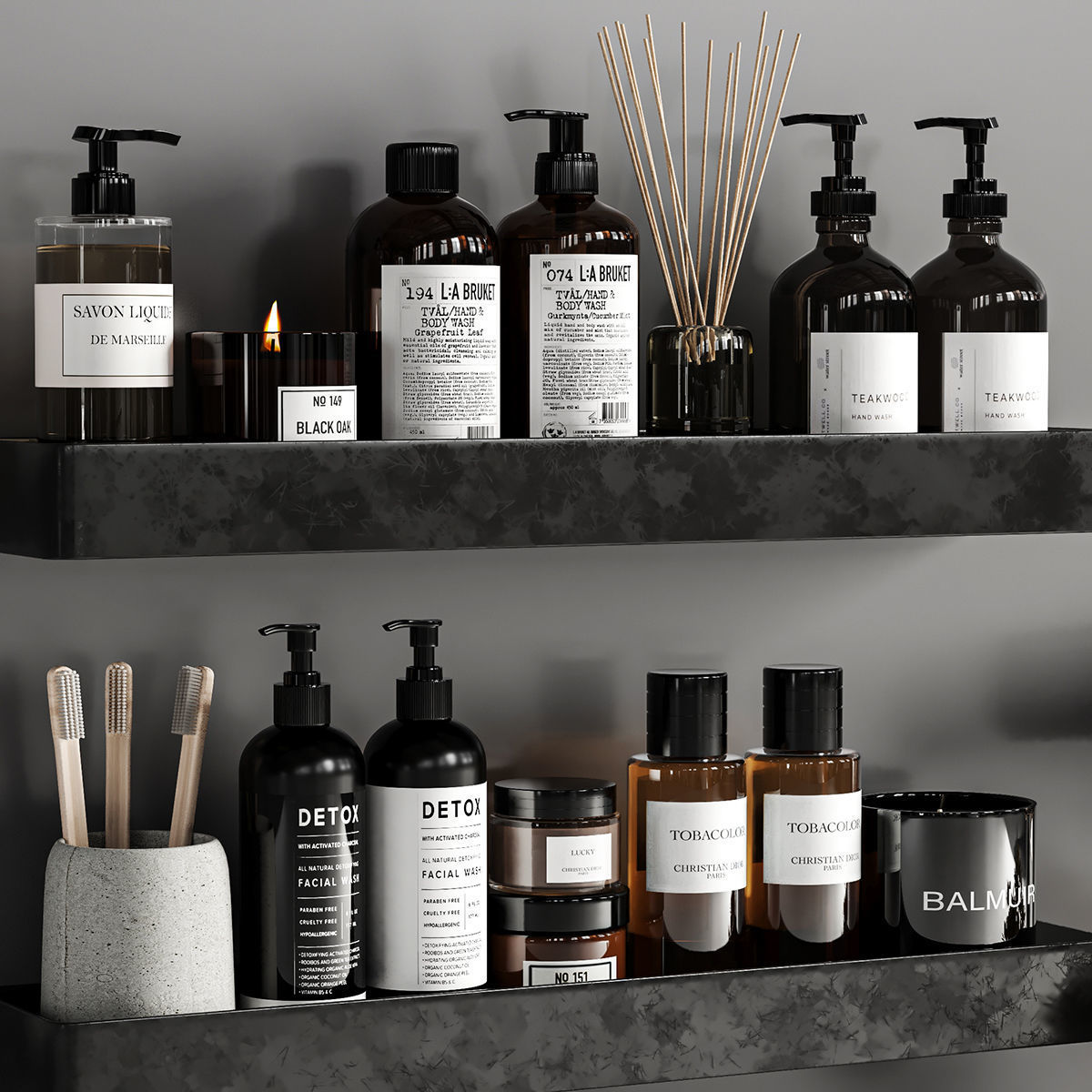 Bathroom accessories 3D model_3