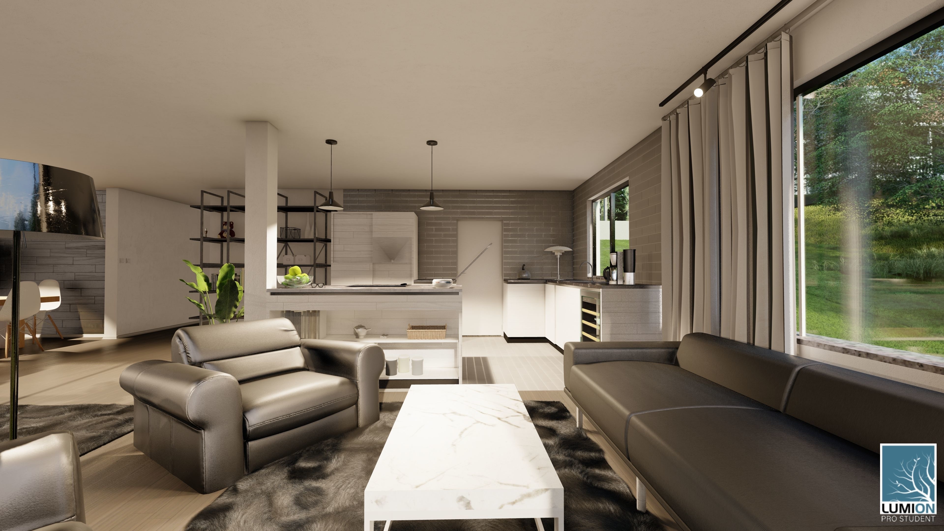 Modern House 002 3D model_4