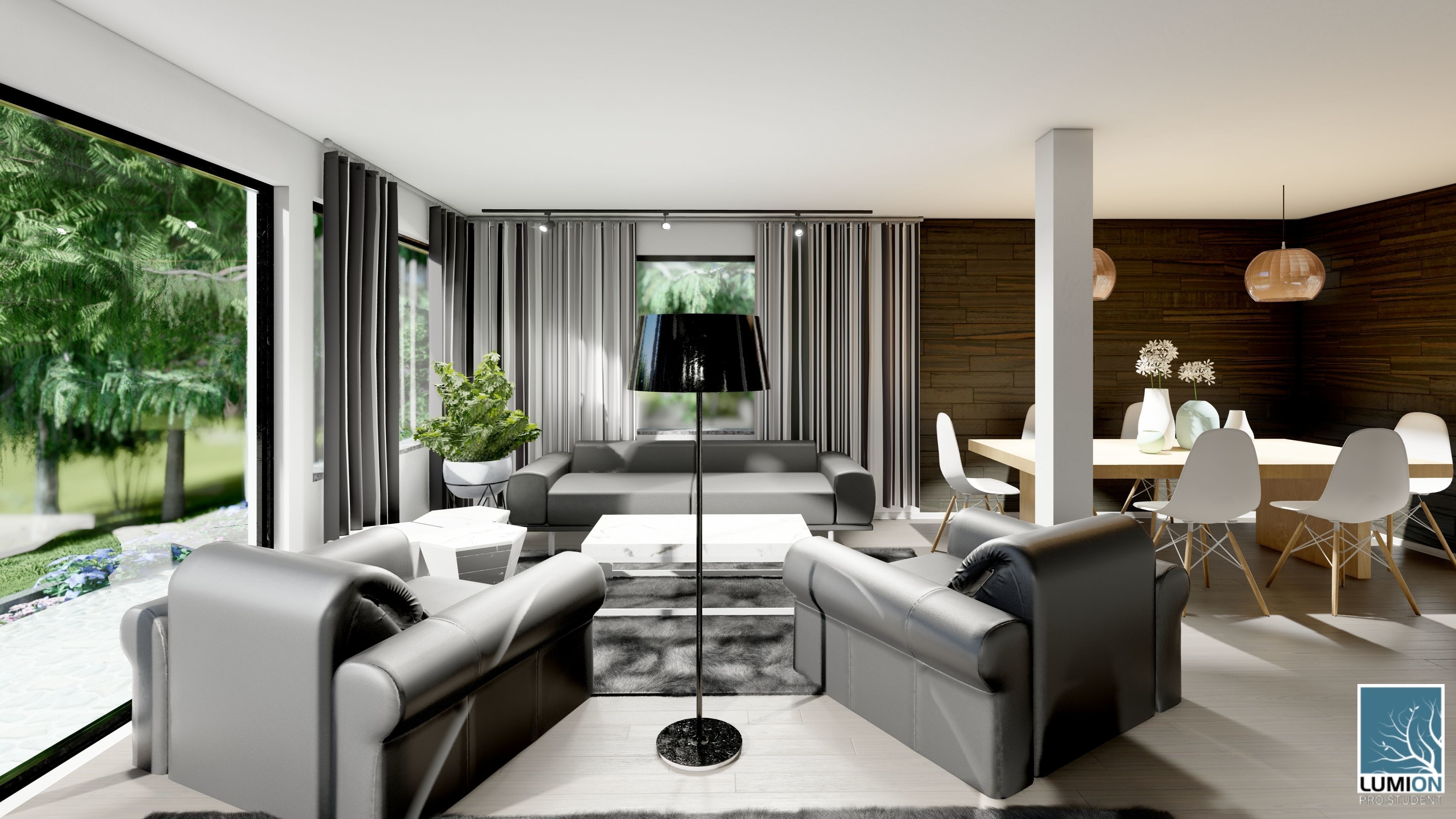 Modern House 002 3D model_9