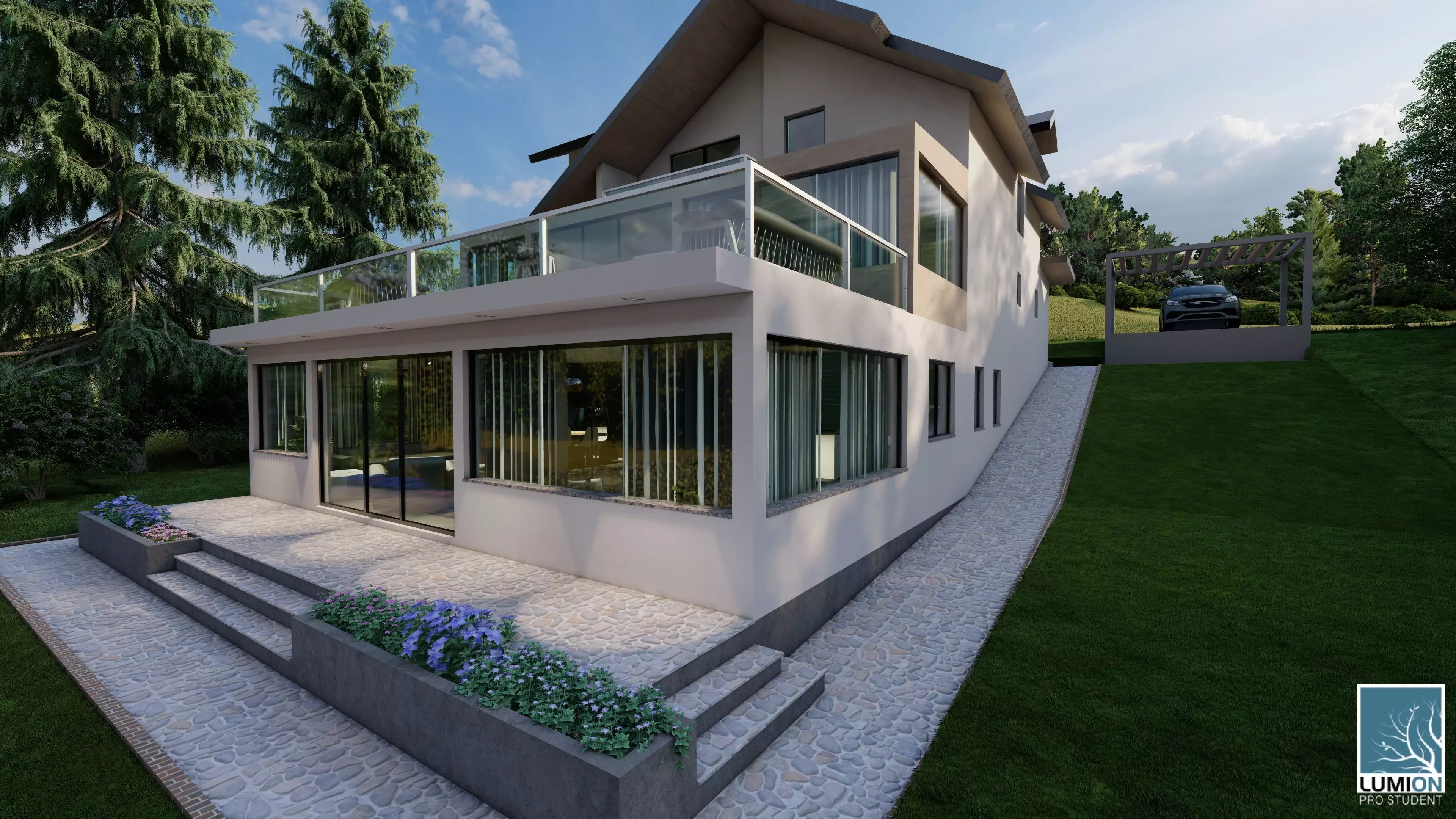 Modern House 002 3D model_0