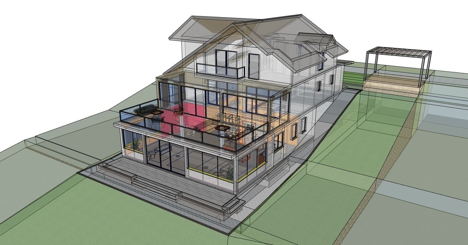 Modern House 002 3D model_11