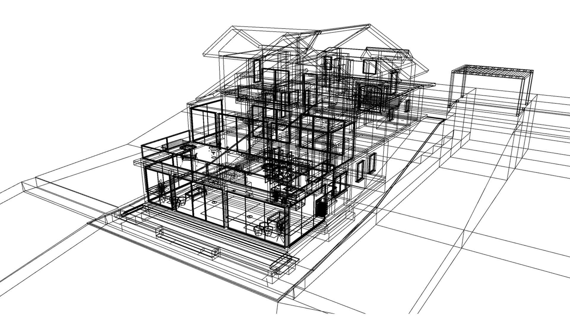 Modern House 002 3D model_10