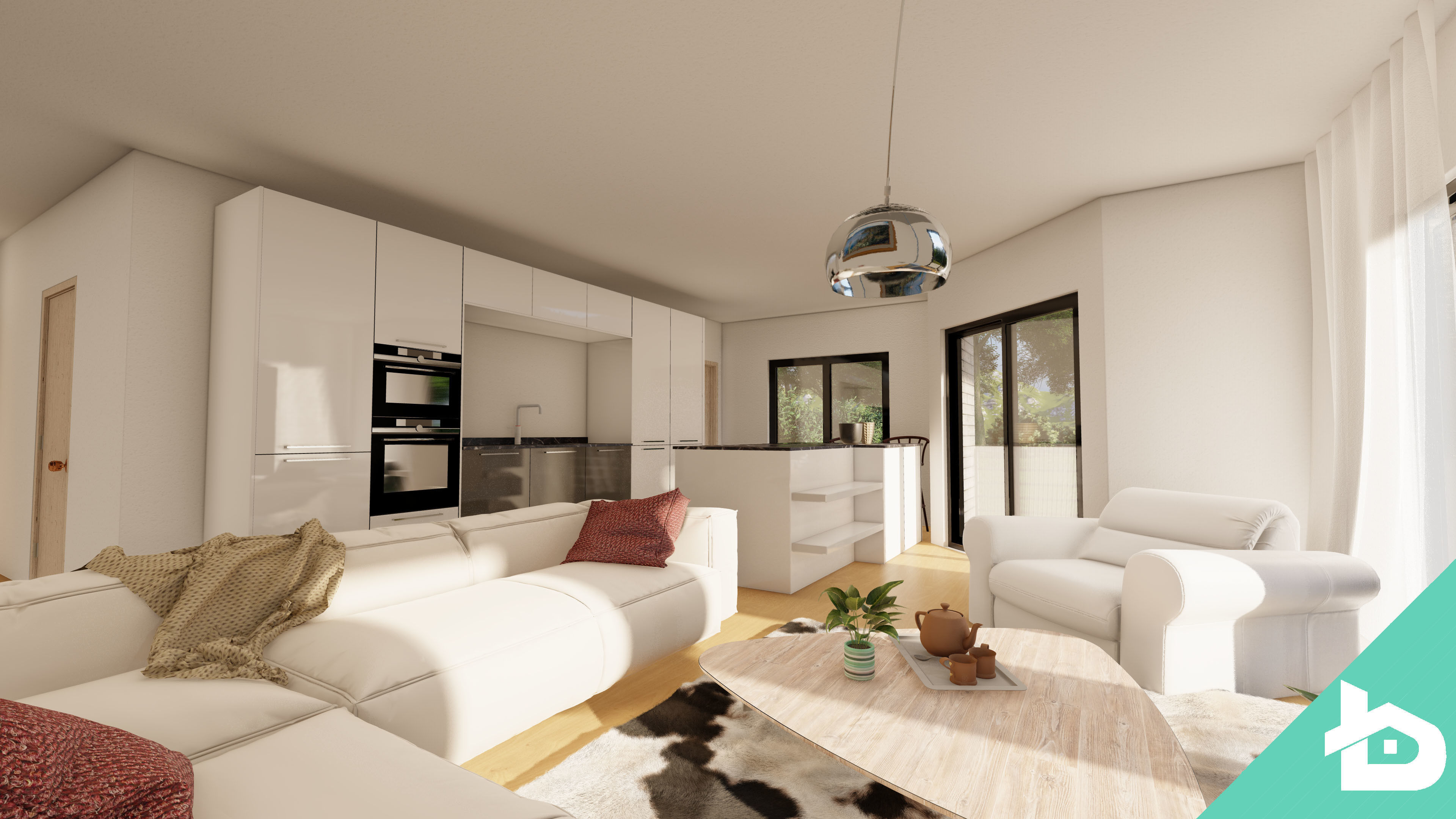 Residential Building 001 3D model_7