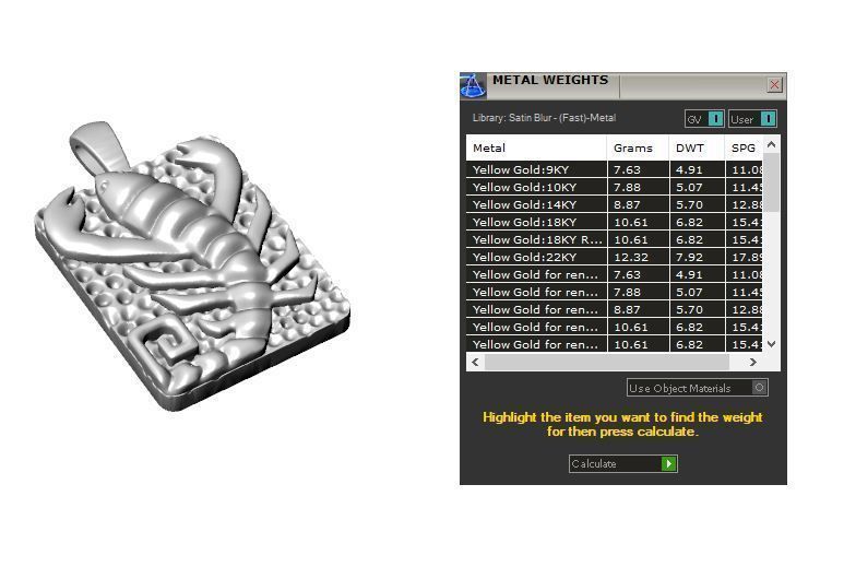 Zodiac pendant 3D print model_22