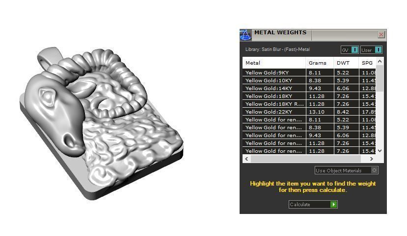 Zodiac pendant 3D print model_25