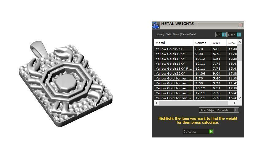 Zodiac pendant 3D print model_15