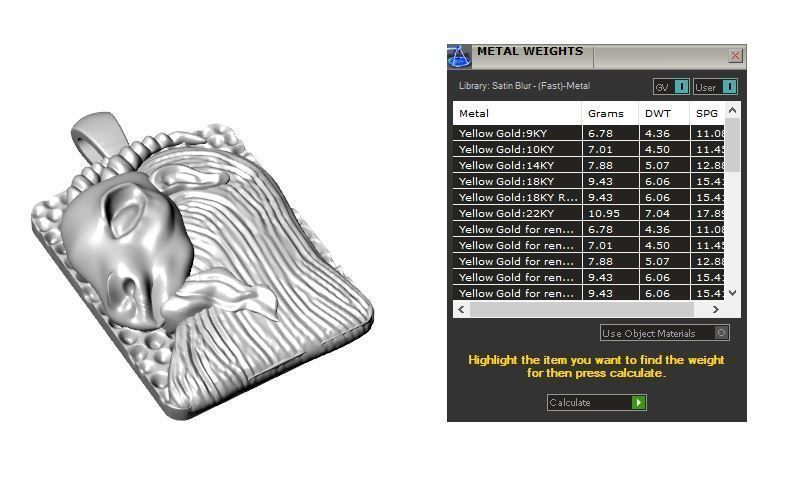 Zodiac pendant 3D print model_19
