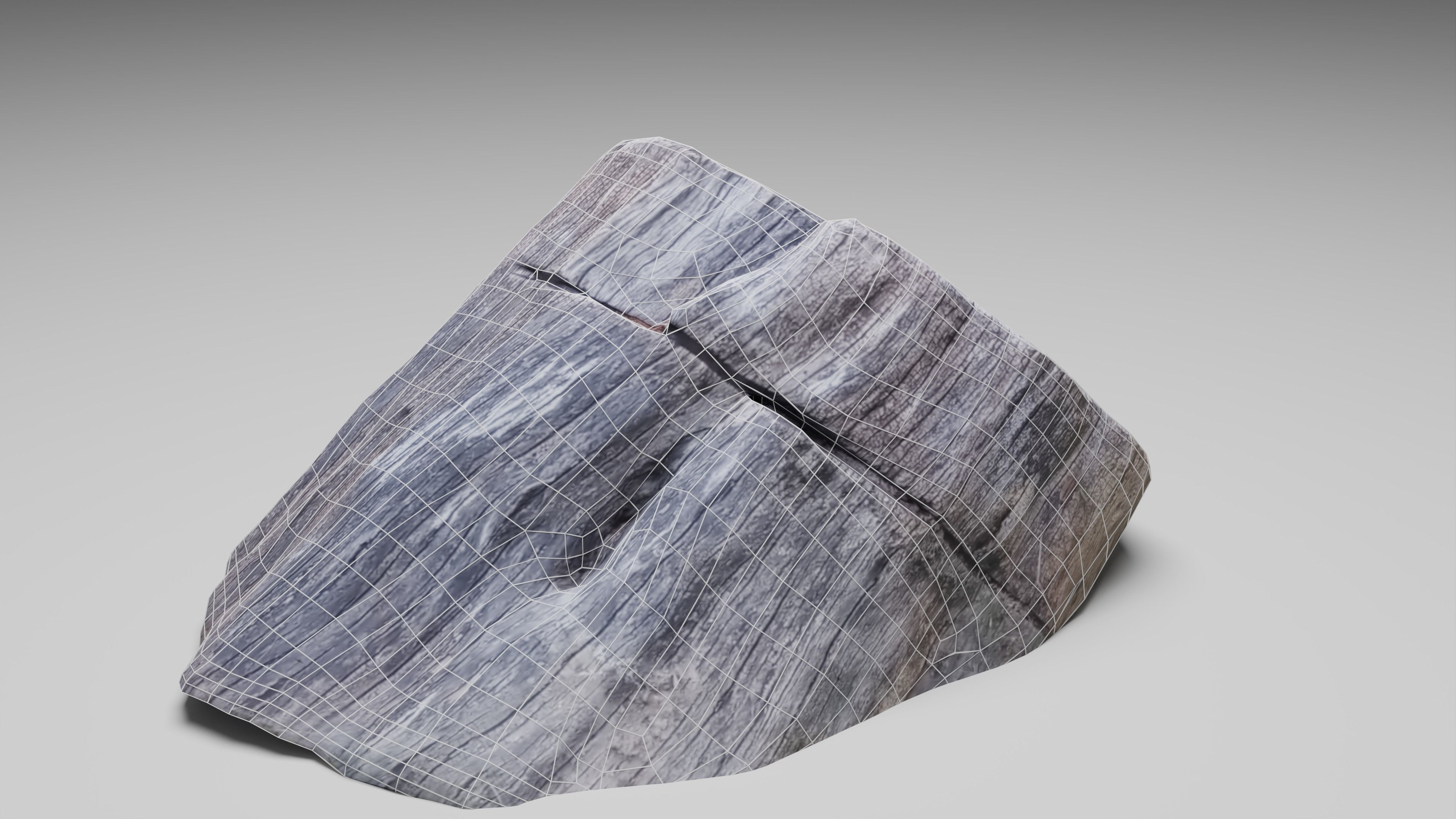 Tree Stump 001 Photoscan PBR Game Ready Low-poly 3D model_4