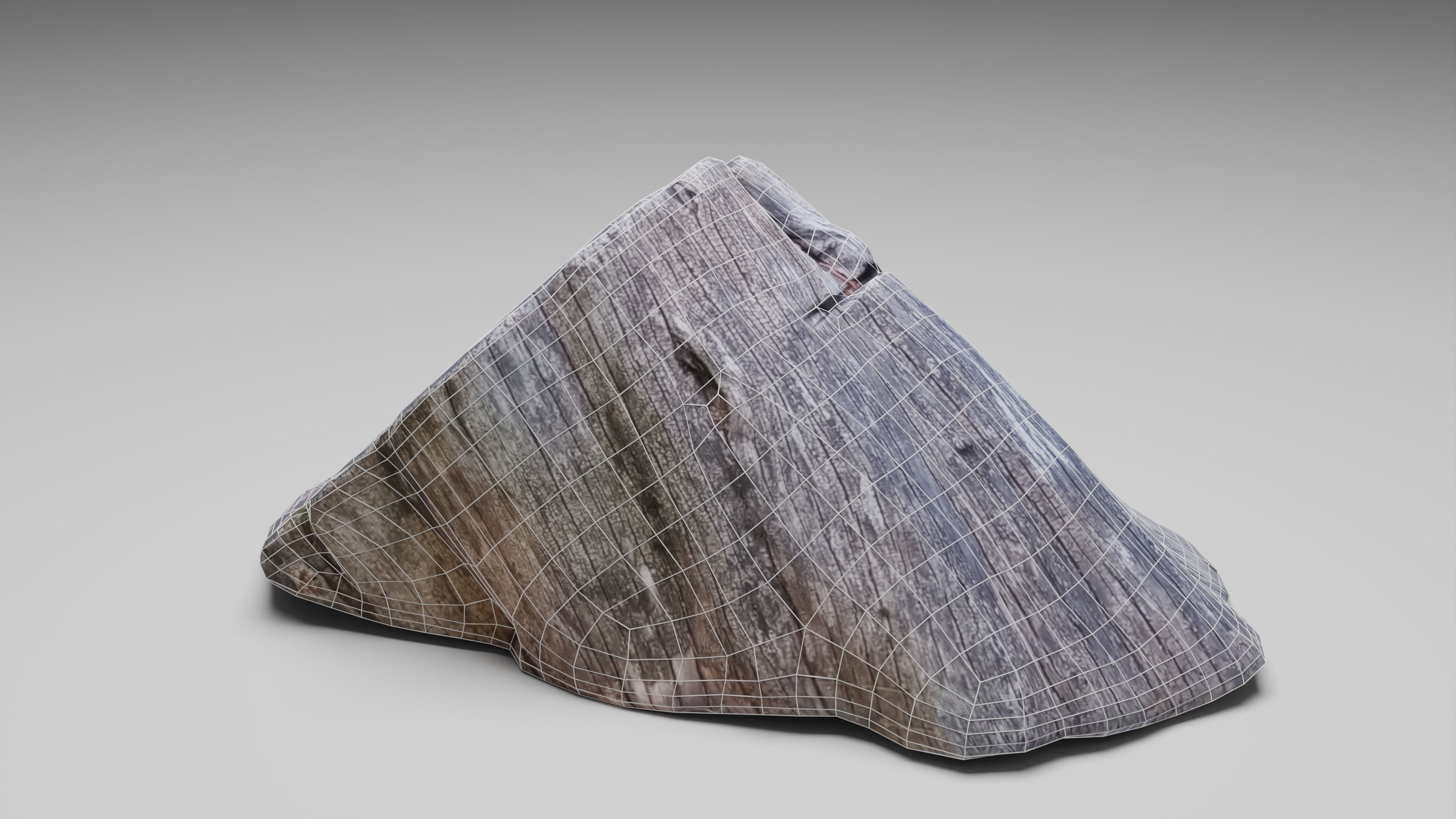 Tree Stump 001 Photoscan PBR Game Ready Low-poly 3D model_6