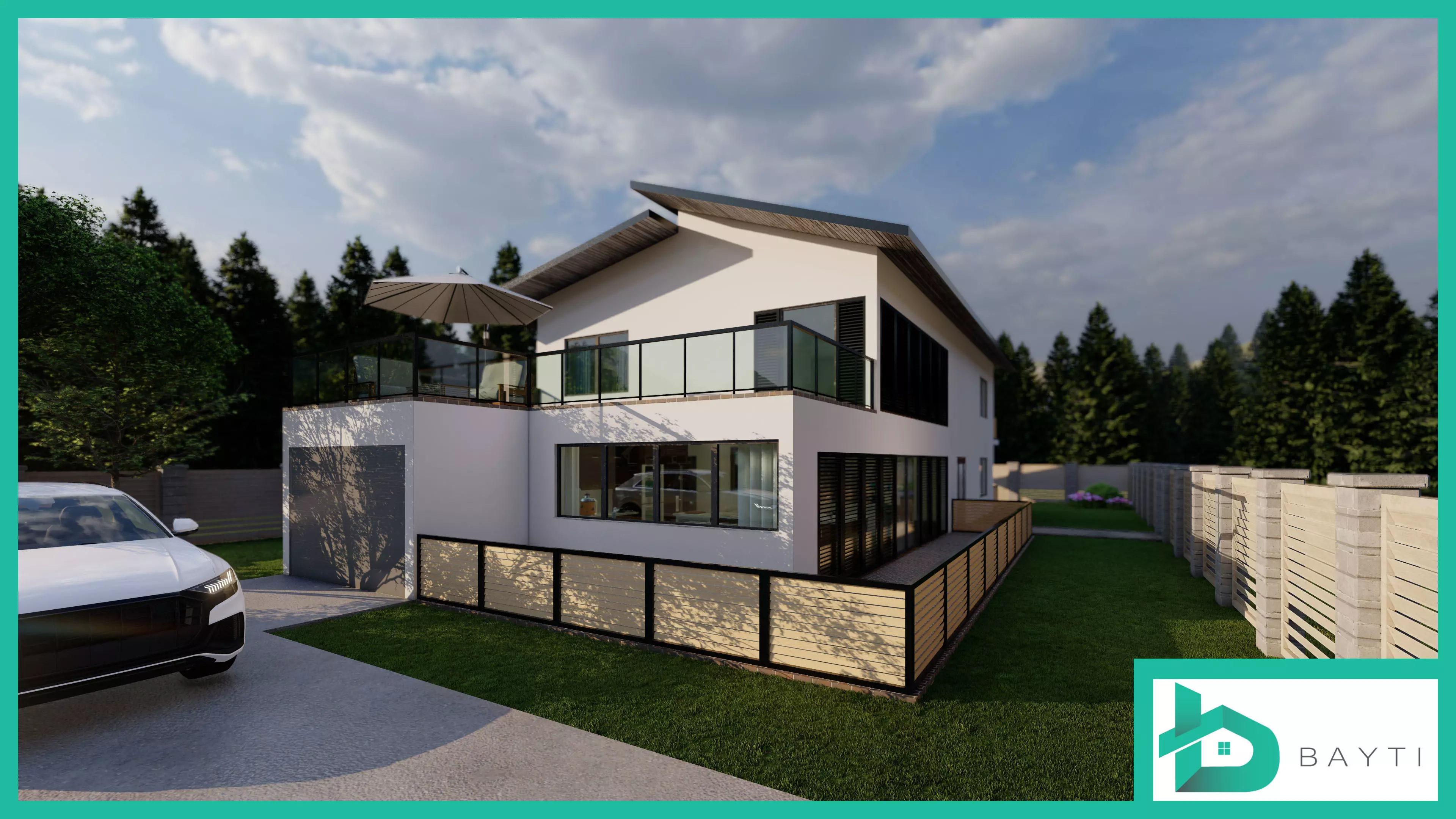 Modern House 003 3D model_0