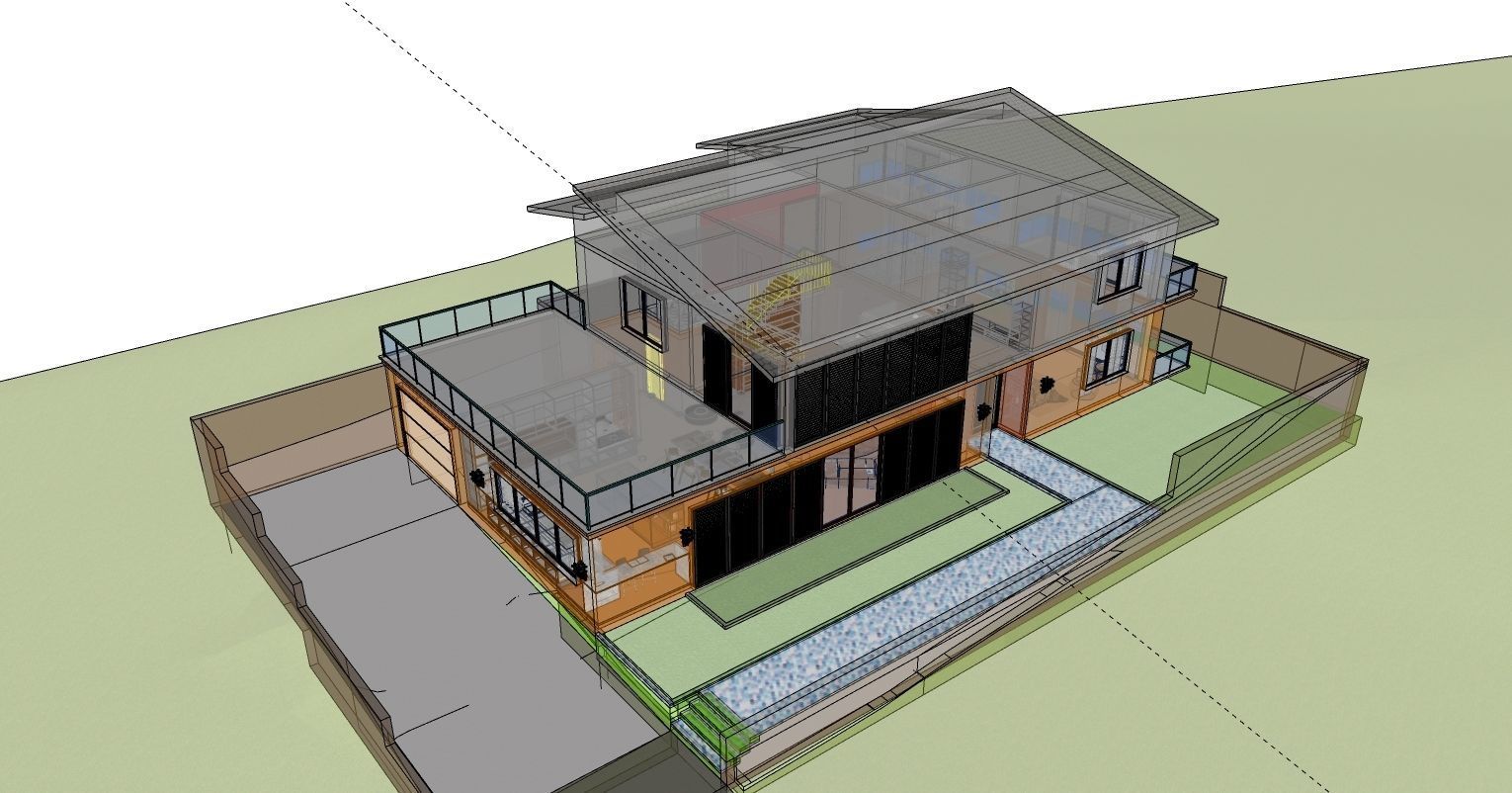 Modern House 003 3D model_7