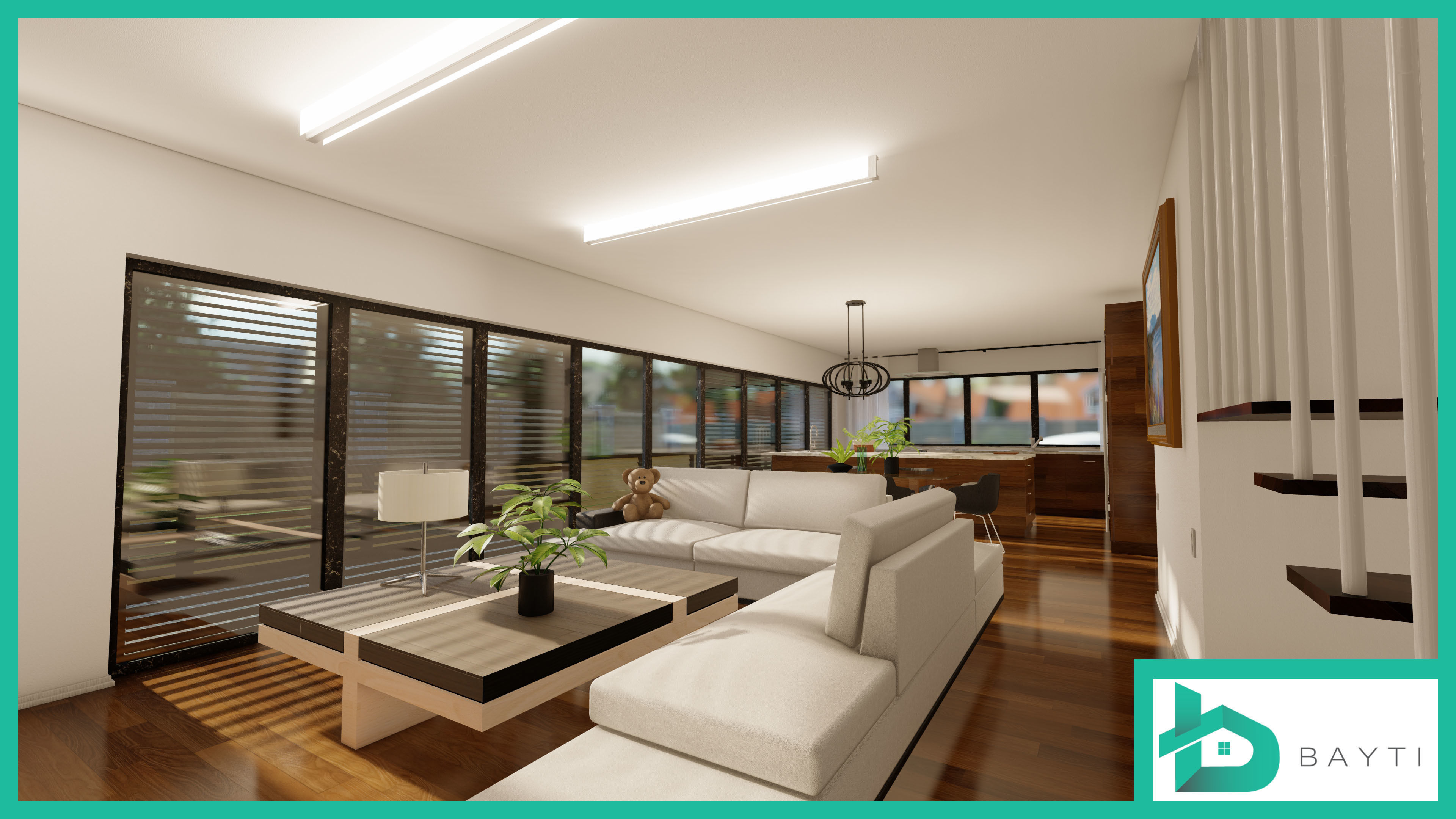 Modern House 003 3D model_9