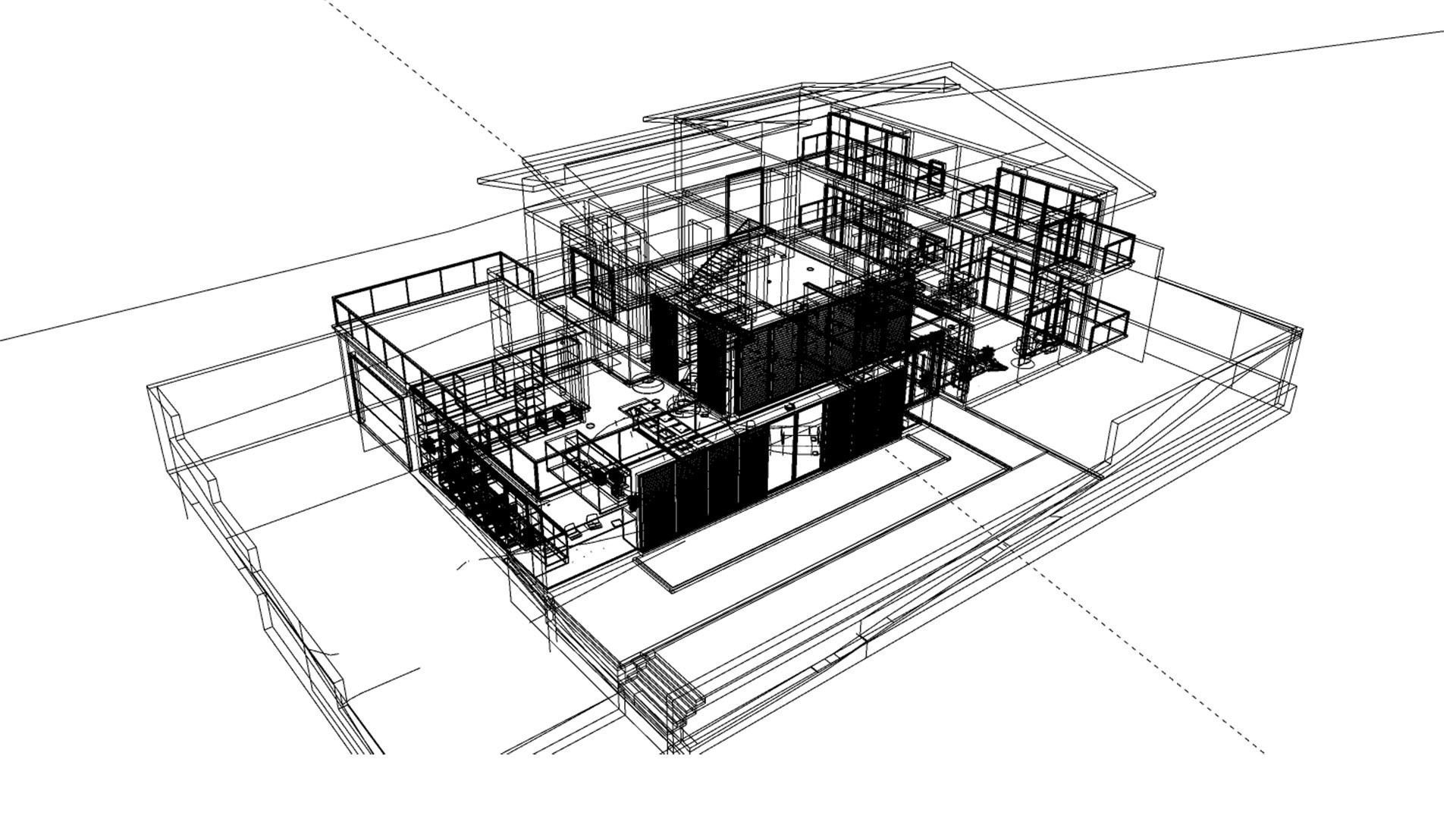 Modern House 003 3D model_6