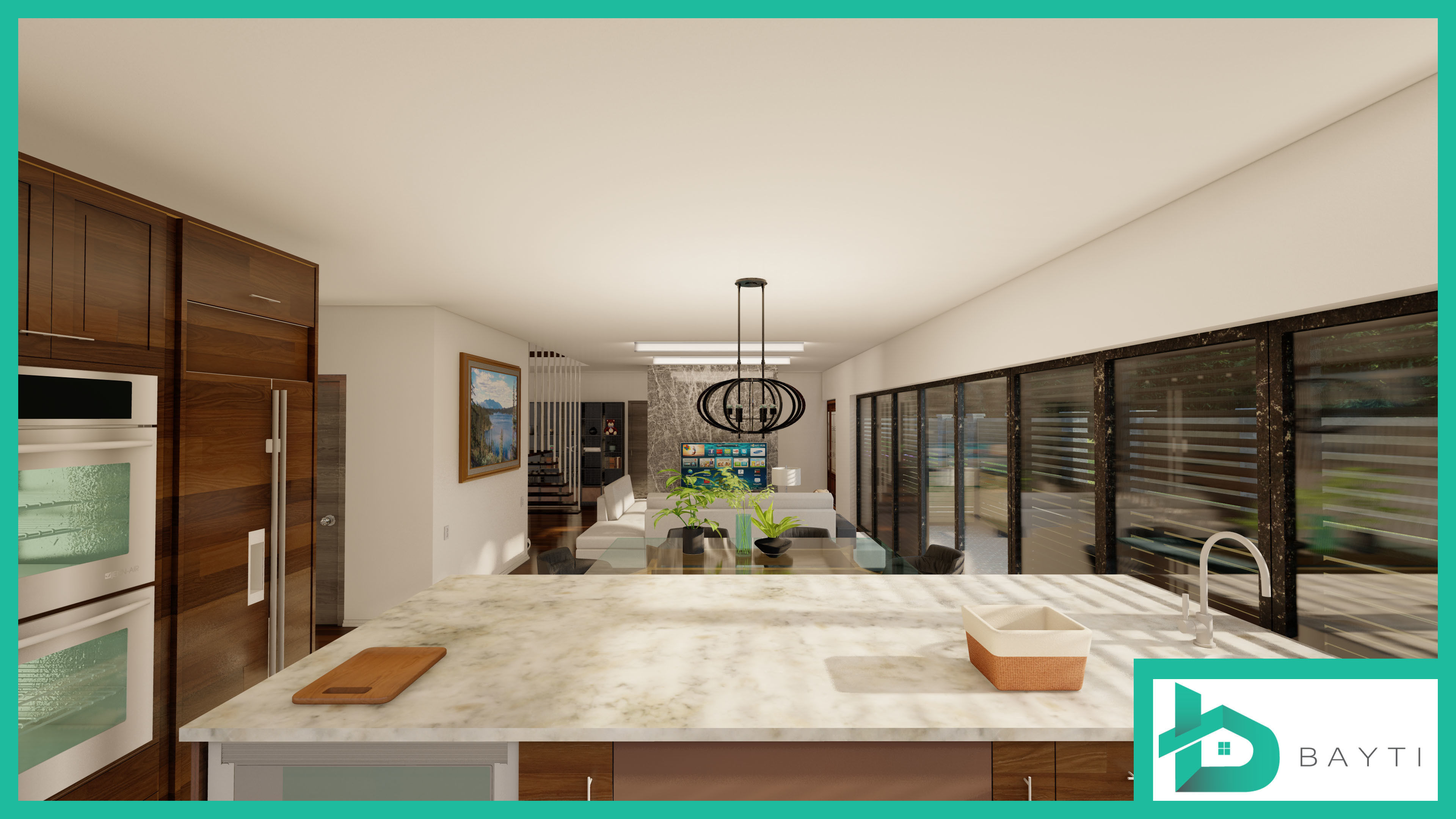 Modern House 003 3D model_10