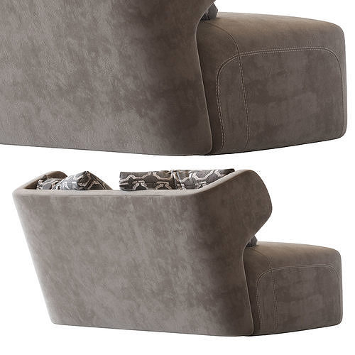 DC 150 Chaise Longue Ceccotti Collezioni 3D model 3