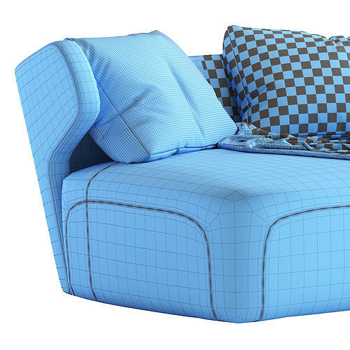 DC 150 Chaise Longue Ceccotti Collezioni 3D model 7