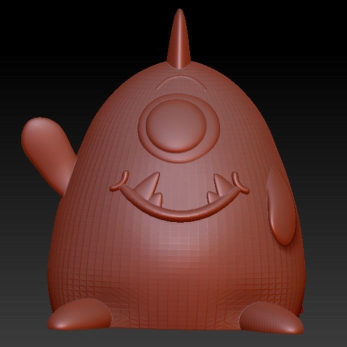 Cute Little Monster 3D print model_1