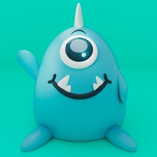 Cute Little Monster 3D print model