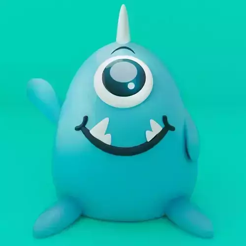 Cute Little Monster 3D print model