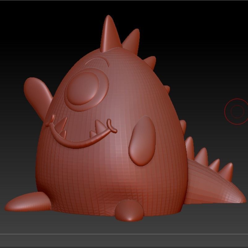 Cute Little Monster 3D print model_2