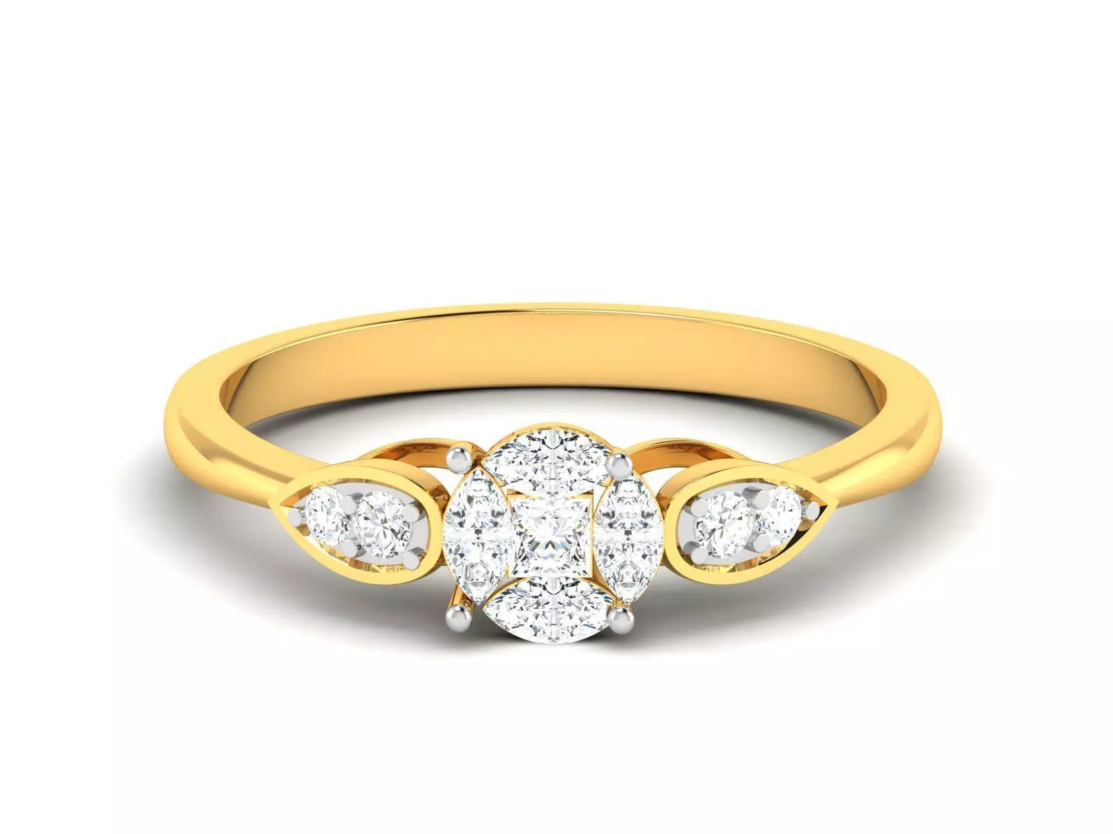 Solitaire Wedding Engagement Ring 3D print model