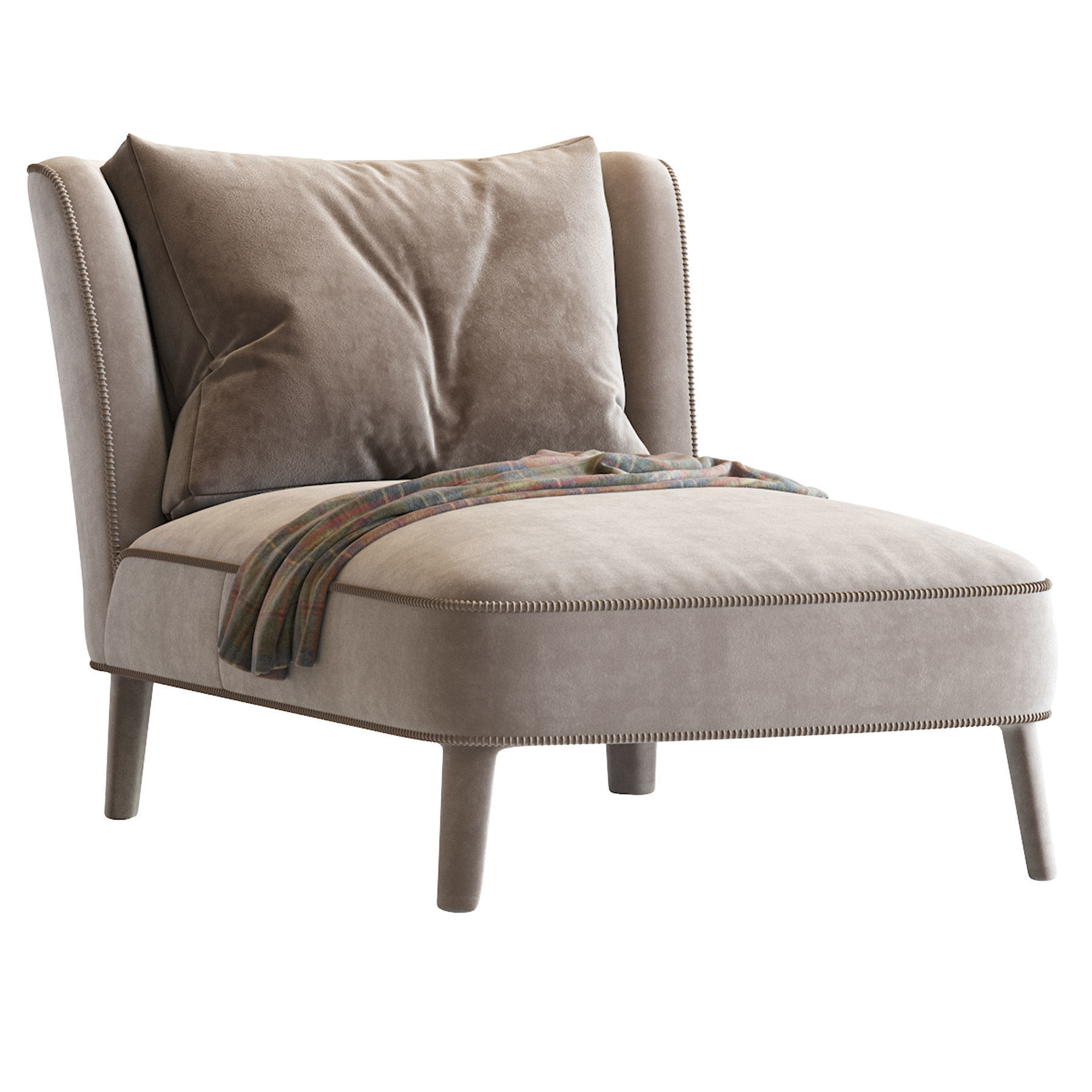 Febo Chaise Longue Maxalto 3D model_2