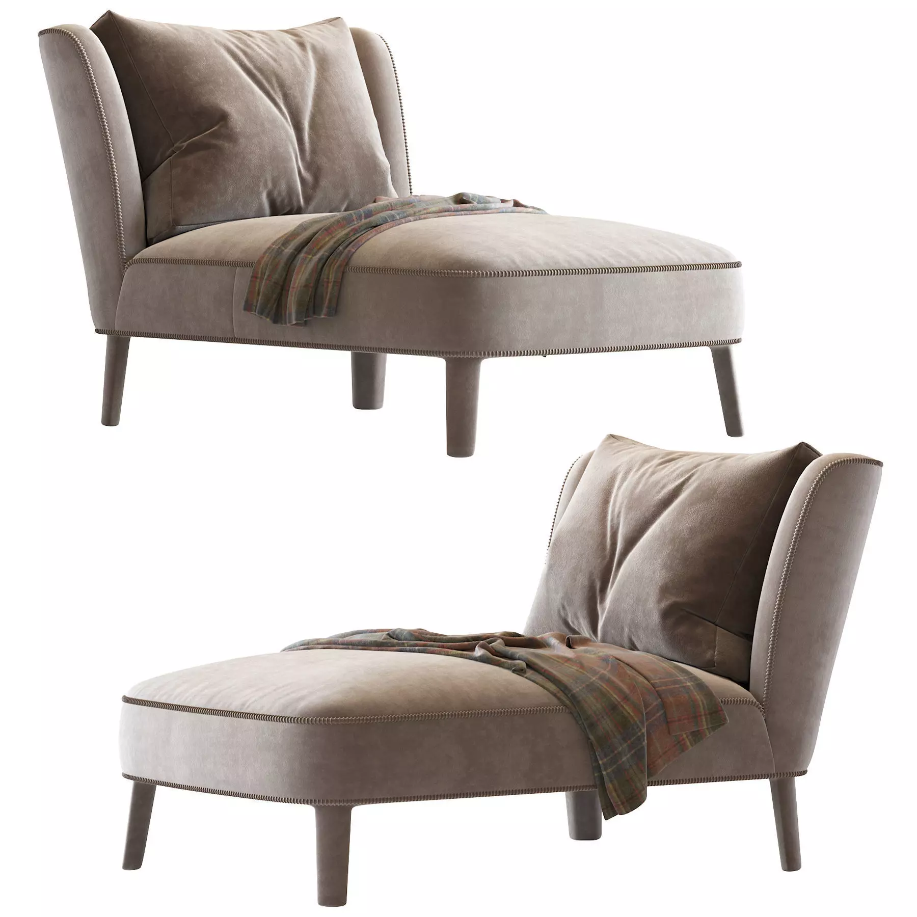 Febo Chaise Longue Maxalto 3D model_0