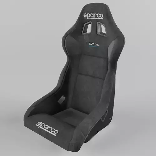 Racing Seat Sparco EVO XL QRT Suede 3D model