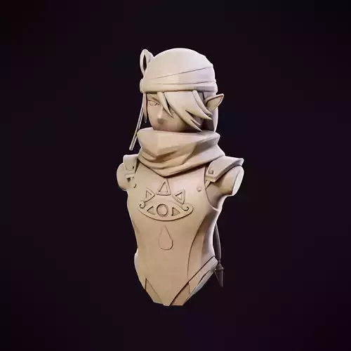 Sheik Bust - Zelda Ocarina of Time 3D print model