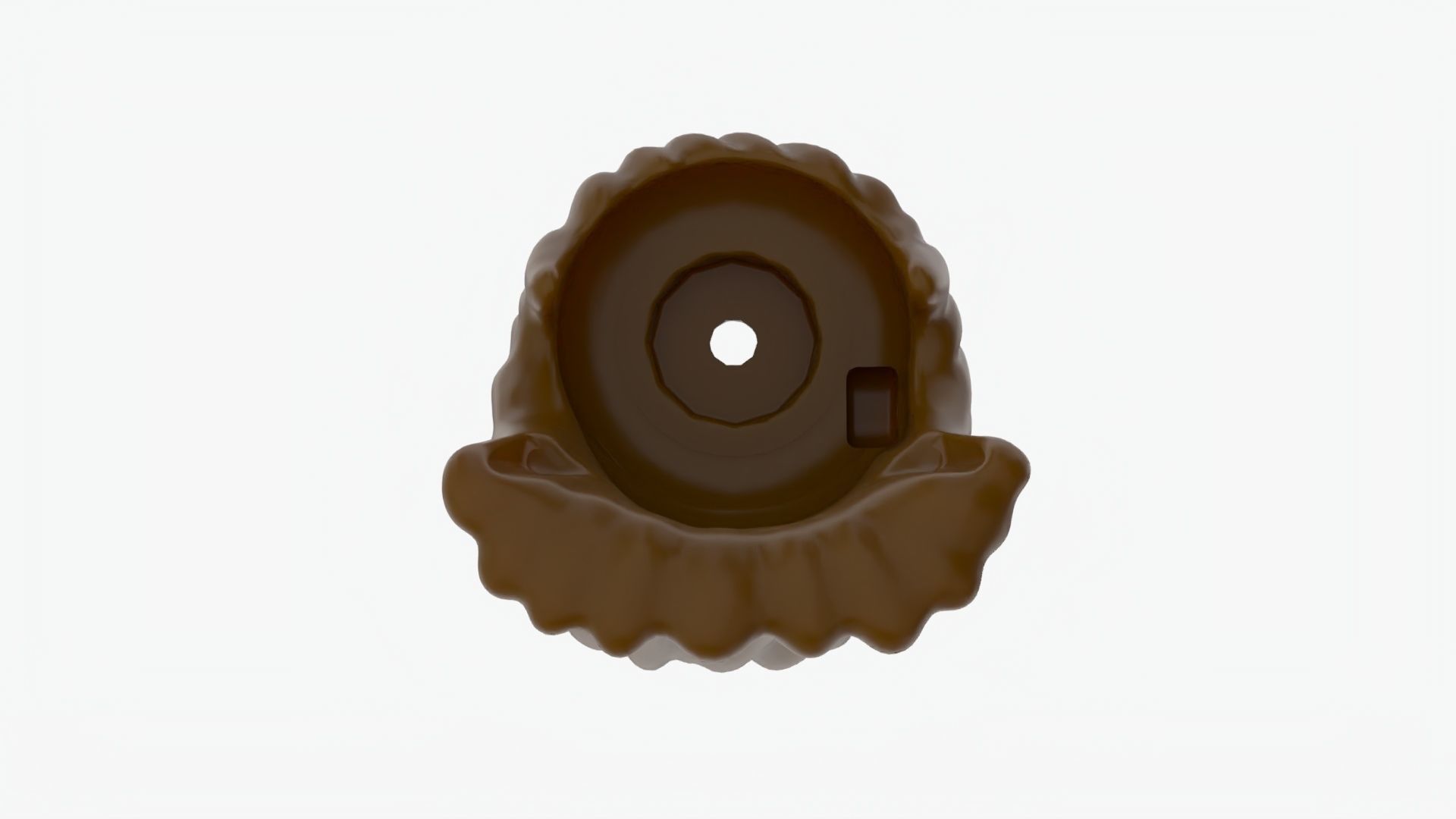 Lego 3D Scan long curl hair A2 3D model_6